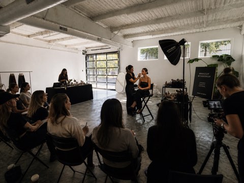 Makeup workshop hosted inside 35MM Studio